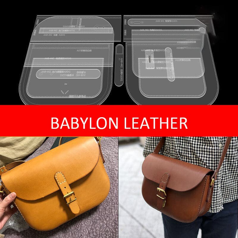 BABYLON™ Saddle Bag Leather Pattern AAB - 442 - Babylon LeatherBabylon LeatherAAB - 442 - Kraft Board