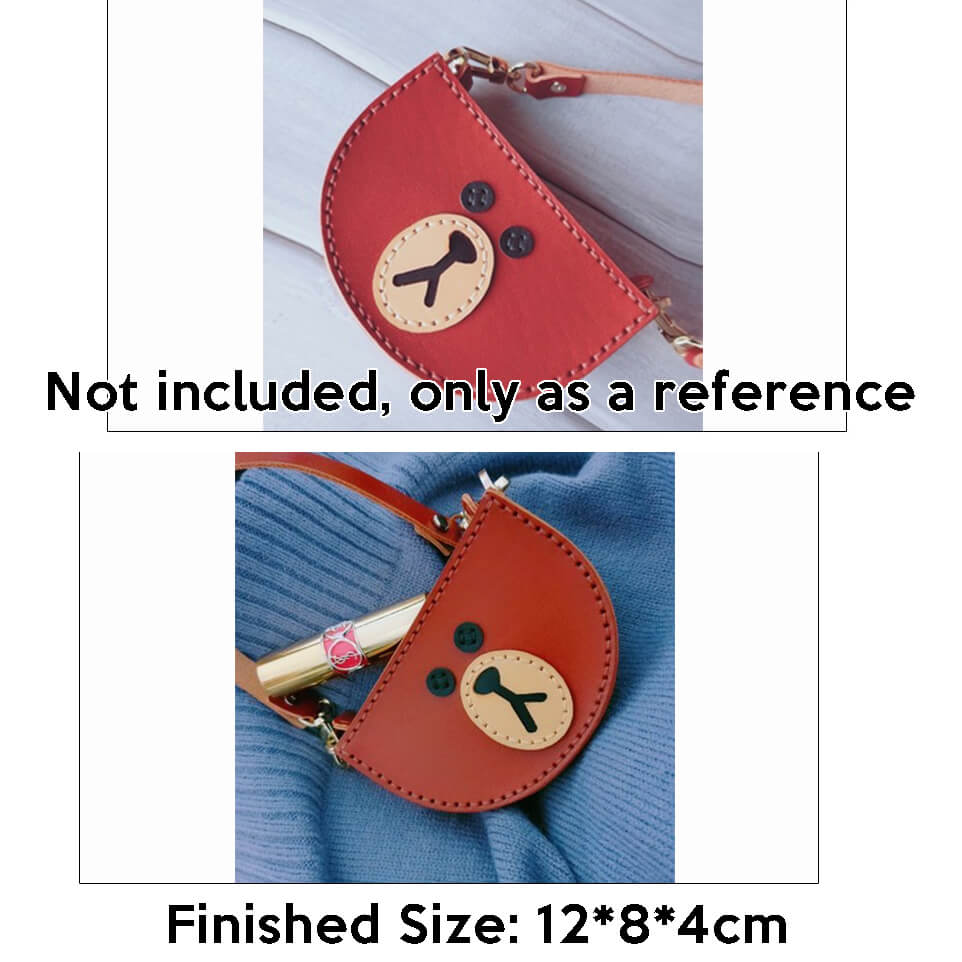 BABYLON™ Semi - Circular Coin Purse Handmade Pattern AAB - 333 - Babylon LeatherBabylon LeatherAAB - 333 - Kraft Board