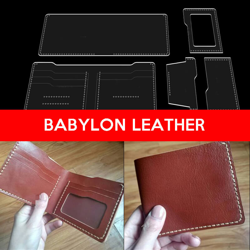 BABYLON™ Short Wallet Leather Gift Pattern AAB - 335 - Babylon LeatherBabylon LeatherAAB - 335 - Kraft Board