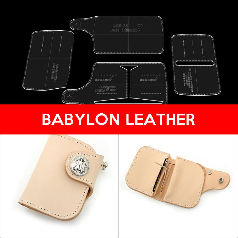 BABYLON™ Short Wallet Making DIY Pattern AAB - 26 - Babylon LeatherBabylon LeatherAAB - 26 - Kraft Board