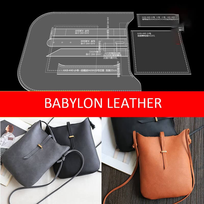 BABYLON™ Shoulder Bag Sewing Pattern AAB - 440 - Babylon LeatherBabylon LeatherAAB - 440 - Kraft Board - Large - 29x21x2cm
