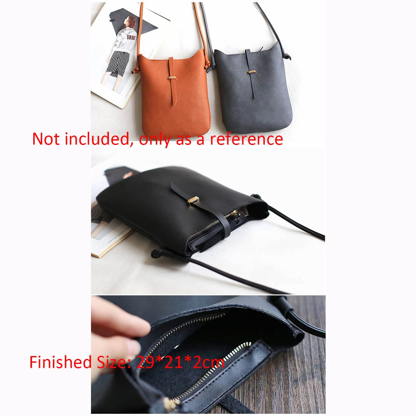 BABYLON™ Shoulder Bag Sewing Pattern AAB - 440 - Babylon LeatherBabylon LeatherAAB - 440 - Kraft Board - Large - 29x21x2cm