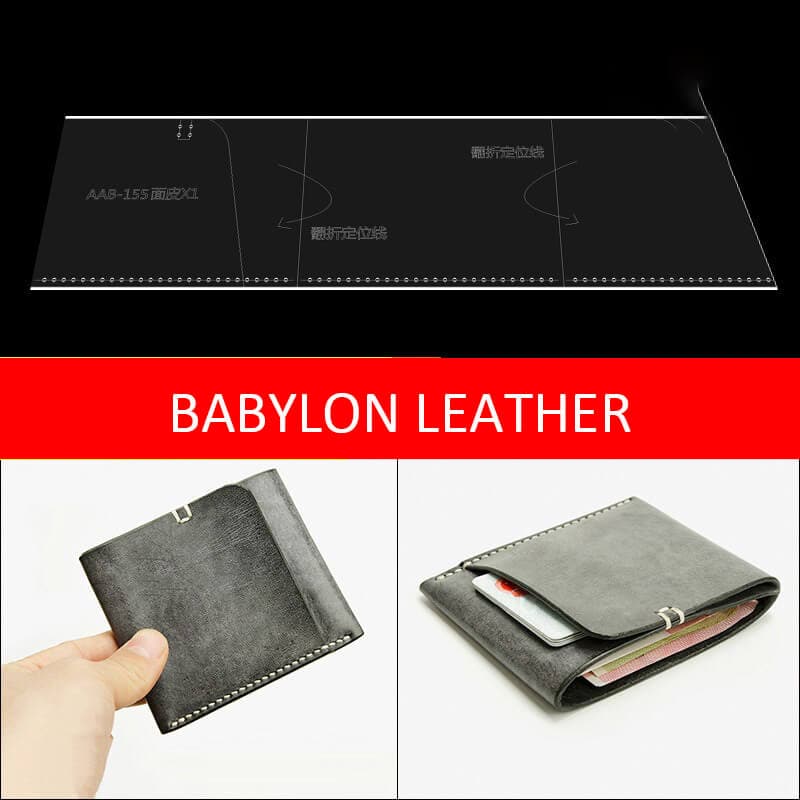 BABYLON™ Simple Wallet Easy Leather Project Pattern AAB - 155 - Babylon LeatherBabylon LeatherAAB - 155 - Kraft Board