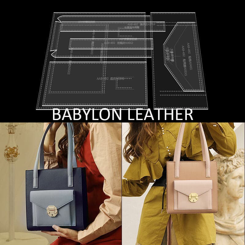 BABYLON™ Single Shoulder Tote Bag Pattern AAB - 492 - Babylon LeatherBabylon LeatherAAB - 492 - Kraft Board