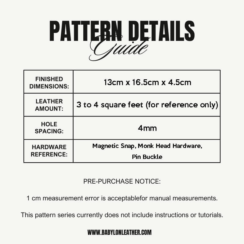 BABYLON™ Small Phone Bag Leather Pattern AAB - 717 - Babylon LeatherBabylon LeatherAAB - 717 - Kraft Board