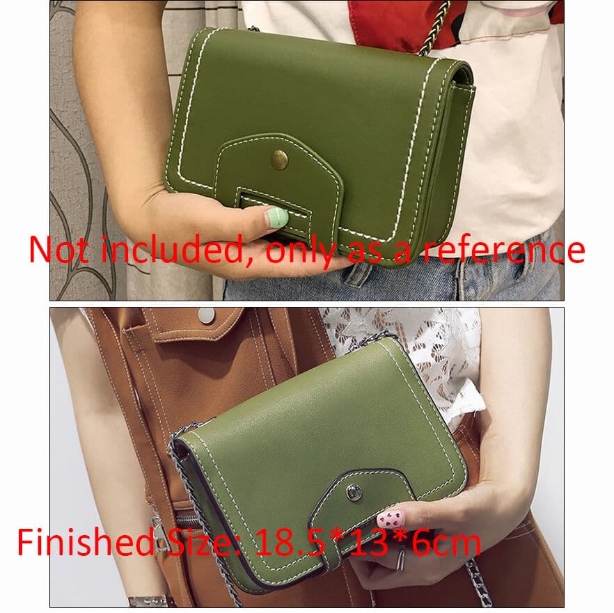 BABYLON™ Small Square Crossbody Bag Leather Craft Pattern AAB - 187 - Babylon LeatherBabylon LeatherAAB - 187 - Kraft Board