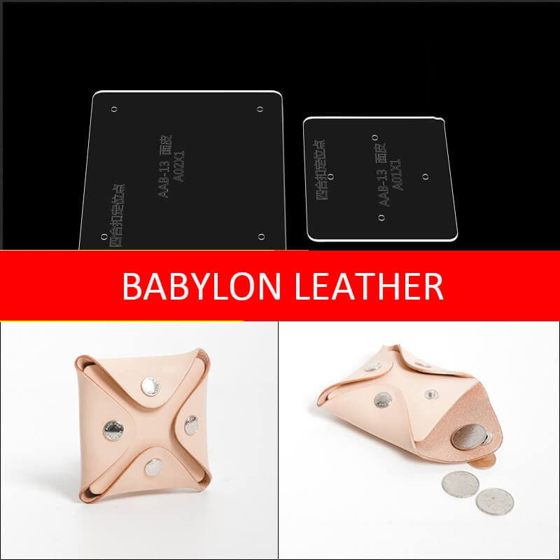 BABYLON™ Square Coin Purse Leather Craft Pattern AAB - 13 - Babylon LeatherBabylon LeatherAAB - 13 - Kraft Board