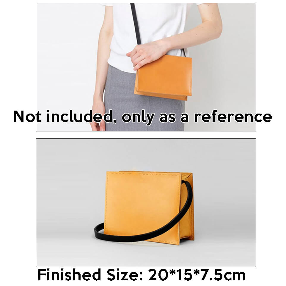 BABYLON™ Square Crossbody Bag Leather Pattern AAB - 434 - Babylon LeatherBabylon LeatherAAB-434-Kraft Board