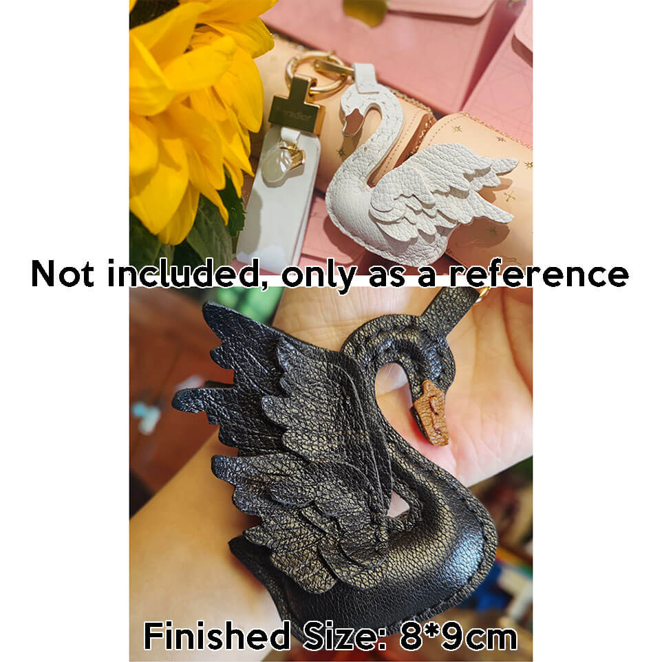BABYLON™ Swan Keychain Charm DIY Pattern AAB - 823 - Babylon LeatherBabylon LeatherAAB - 823 - Kraft Board