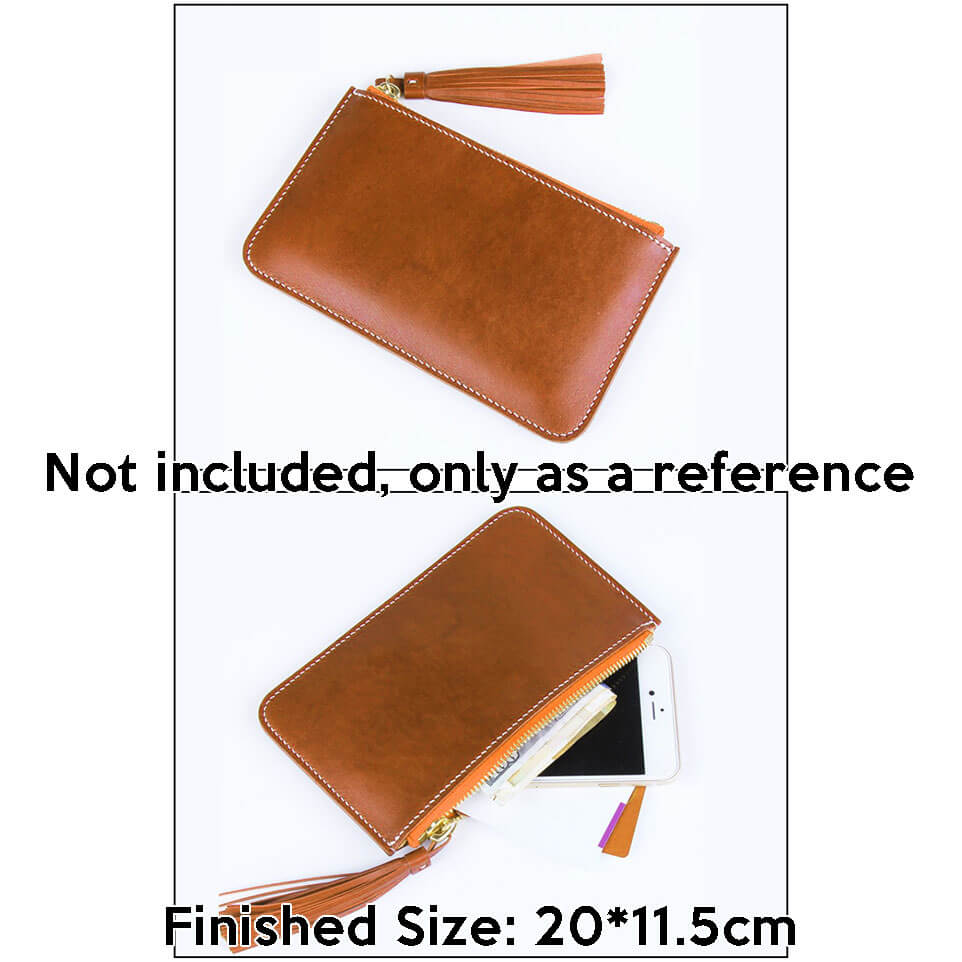 BABYLON™ Tassel Zip Clutch DIY Pattern AAB - 812 - Babylon LeatherBabylon LeatherAAB - 812 - Kraft Board
