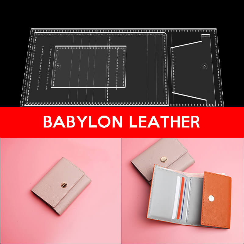 BABYLON™ Tri - Fold Wallet Love's Gift Pattern AAB - 452 - Babylon LeatherBabylon LeatherAAB-452-Kraft Board