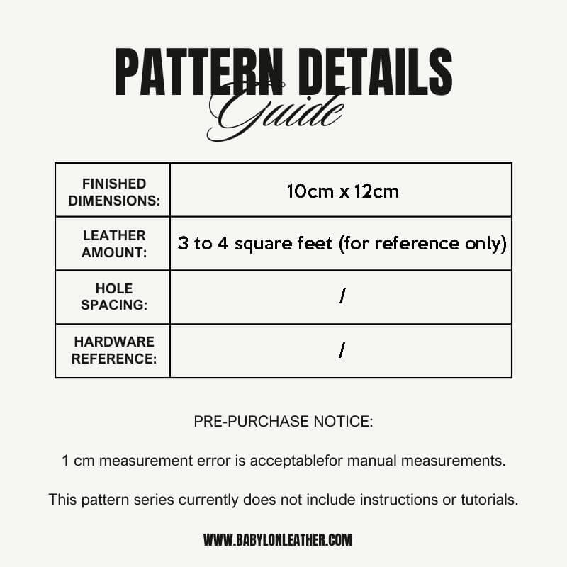 BABYLON™ Tri - Fold Wallet Pattern AAB - 566 - Babylon LeatherBabylon LeatherAAB - 566 - Kraft Board
