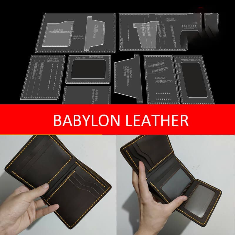 BABYLON™ Tri - Fold Wallet Pattern AAB - 566 - Babylon LeatherBabylon LeatherAAB - 566 - Kraft Board