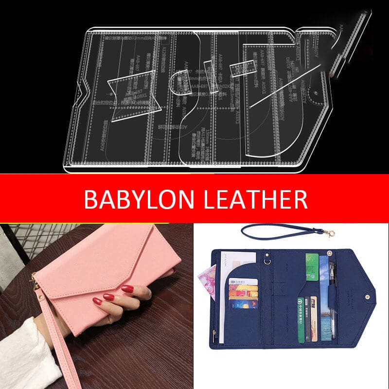 BABYLON™ Tri - Fold Wallet with Card Holder Pattern AAB - 697 - Babylon LeatherBabylon LeatherAAB - 697 - Kraft Board