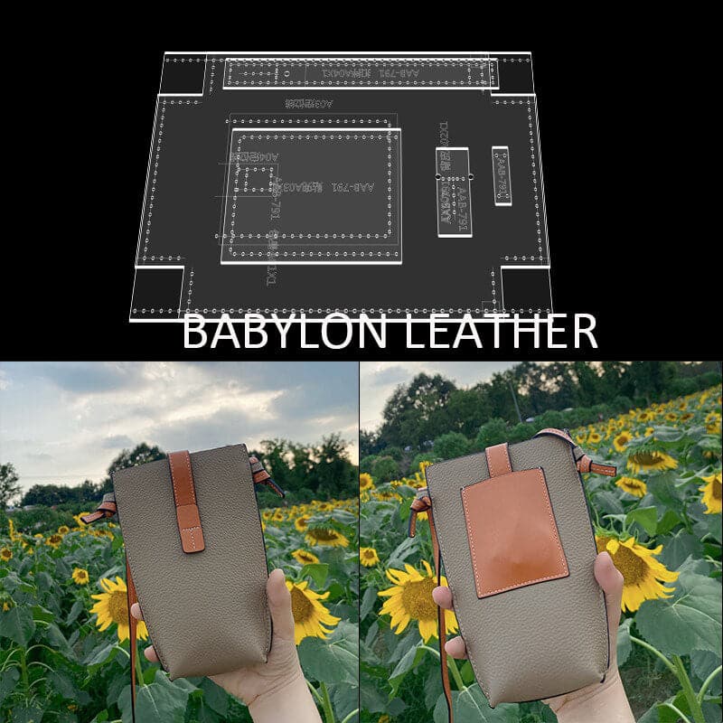 BABYLON™ Unique Phone Bag Leather Craft Pattern AAB - 791 - Babylon LeatherBabylon LeatherAAB - 791 - Kraft Board