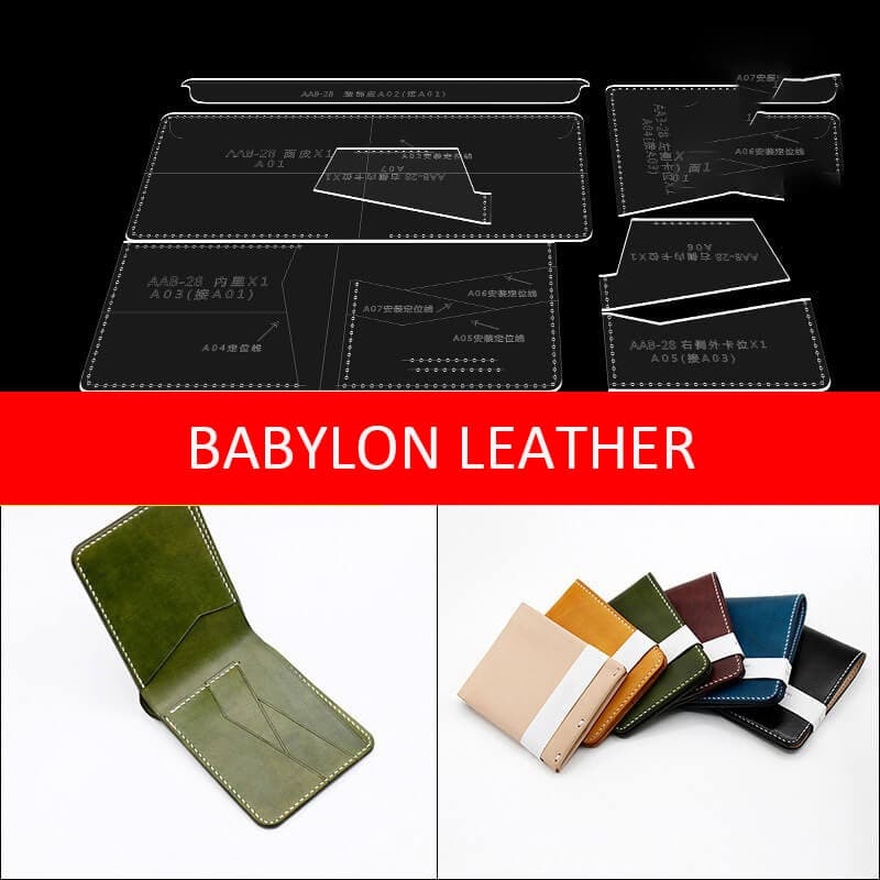 BABYLON™ Universal Short Wallet Card Holder Pattern AAB - 28 - Babylon LeatherBabylon LeatherAAB - 28 - Kraft Board