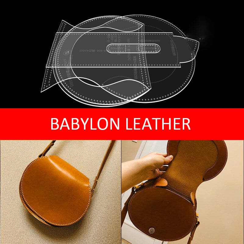 BABYLON™ Veg Tanned Saddle Bag Pattern AAB - 608 - Babylon LeatherBabylon LeatherAAB - 608 - Kraft Board