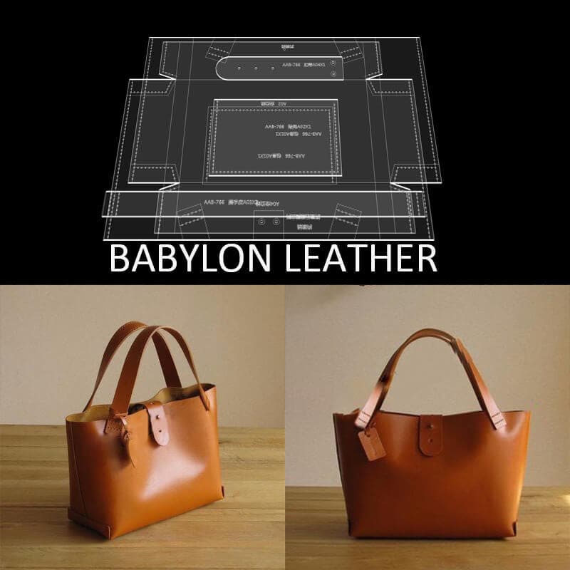 BABYLON™ Vegetable - Tanned Leather Handbag Pattern AAB - 766 - Babylon LeatherBabylon LeatherAAB - 766 - Kraft Board