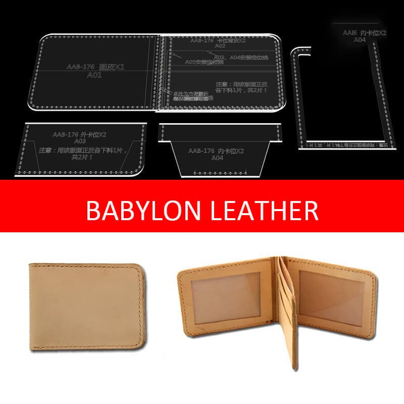 BABYLON™ Wallet with ID and Driver's License Clutch Pattern AAB - 176 - Babylon LeatherBabylon LeatherAAB - 176 - Kraft Board
