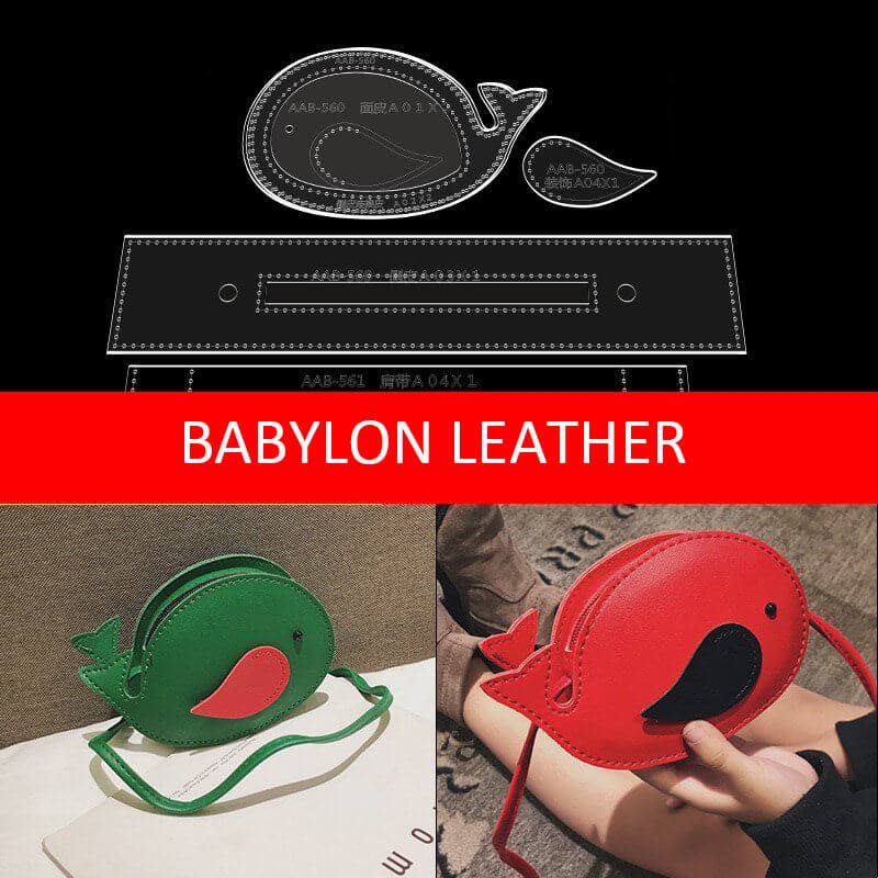 BABYLON™ Whale - Shaped Cartoon Crossbody Bag Pattern AAB - 560 - Babylon LeatherBabylon LeatherAAB - 560 - Kraft Board