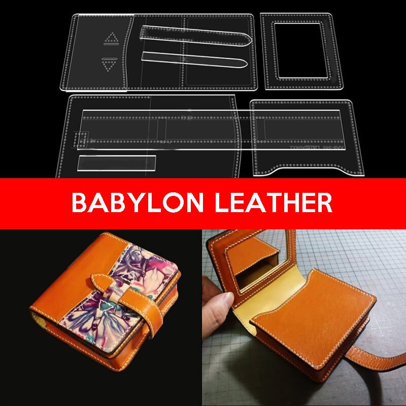 BABYLON™ Women Cosmetic Bag Leather Clutch Pattern AAB - 345 - Babylon LeatherBabylon LeatherAAB-345-Kraft Board