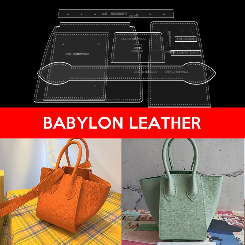 BABYLON™ Women Tote Bag Leather Working Pattern AAB - 718 - Babylon LeatherBabylon LeatherAAB - 718 - Kraft Board