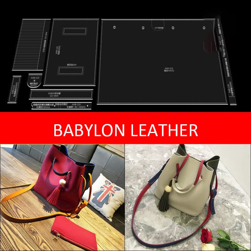 BABYLON™ Women's Bucket Bag Leather Pattern AAB - 115 - Babylon LeatherBabylon LeatherAAB - 115 - Kraft Board