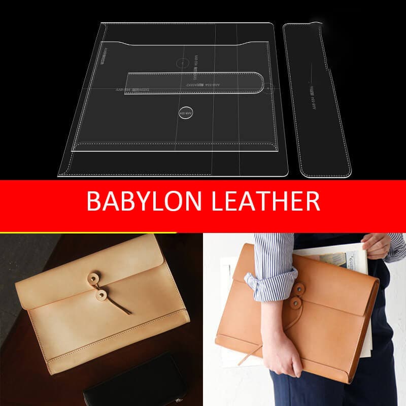 BABYLON™ Women's Clutch Briefcase Pattern AAB - 554 - Babylon LeatherBabylon LeatherAAB - 554 - Kraft Board