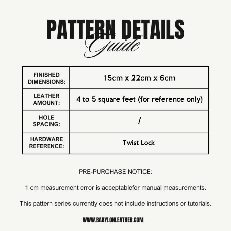 BABYLON™ Women's Shoulder Bag Leather Gift Making Pattern AAB - 239 - Babylon LeatherBabylon LeatherAAB - 239 - Kraft Board