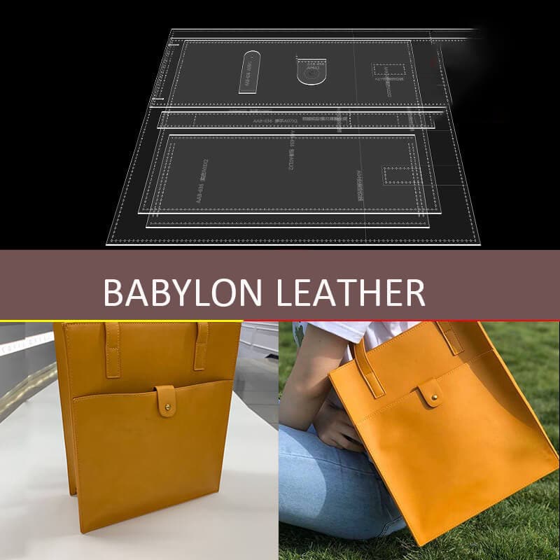 BABYLON™ Women's Shoulder Tote Bag Crafting Pattern AAB - 636 - Babylon LeatherBabylon LeatherAAB - 636 - Kraft Board