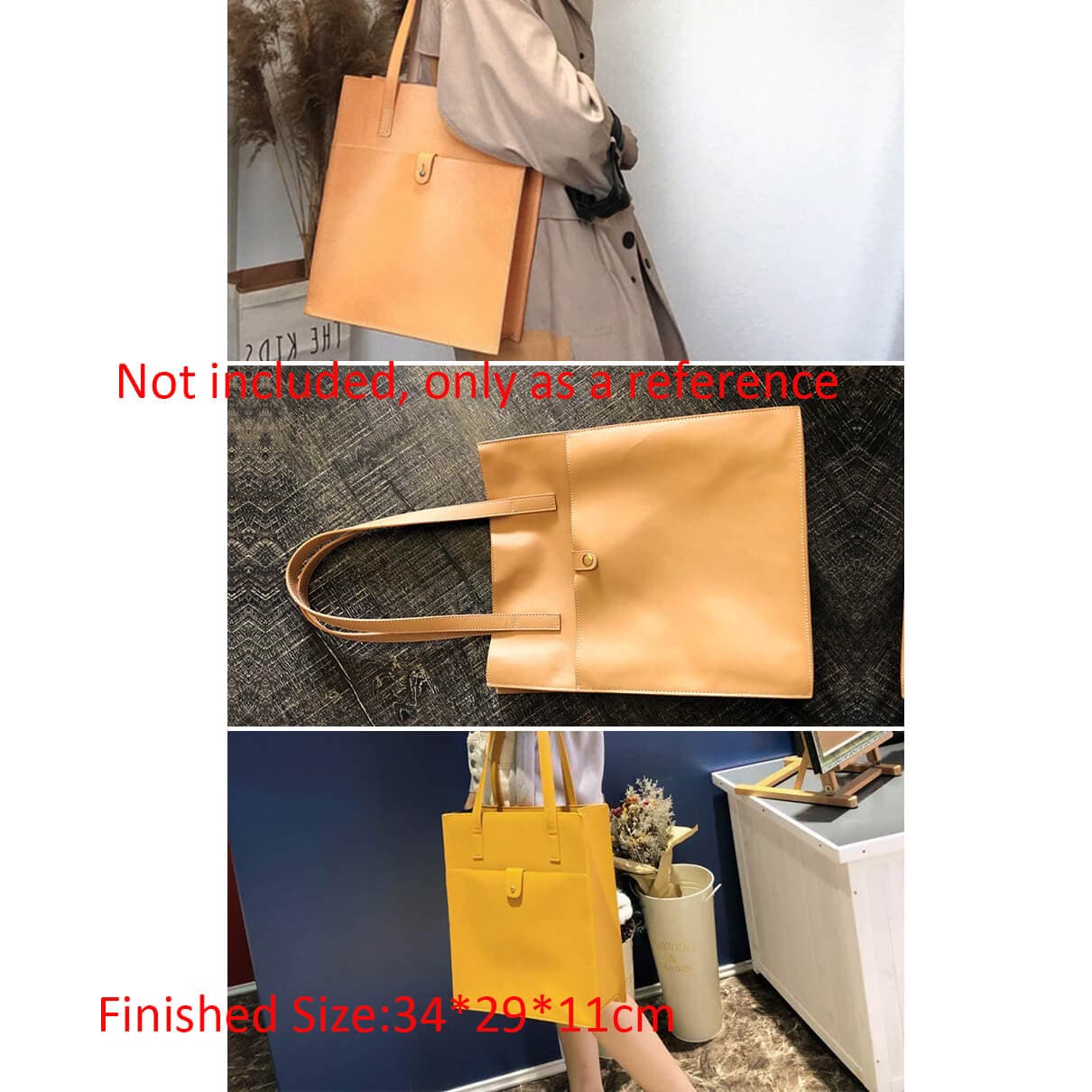 BABYLON™ Women's Shoulder Tote Bag Crafting Pattern AAB - 636 - Babylon LeatherBabylon LeatherAAB - 636 - Kraft Board