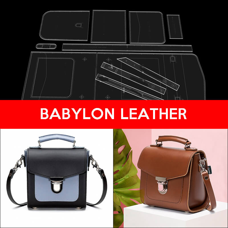 BABYLON™ Women's Small Square Crossbody Bag Pattern AAB - 198 - Babylon LeatherBabylon LeatherAAB - 195 - Kraft Board - Medium