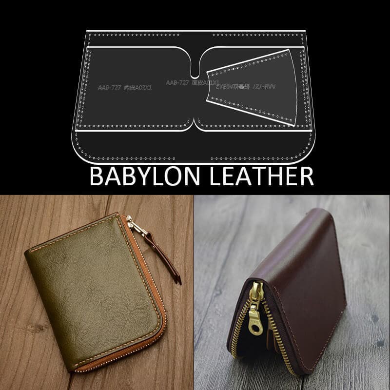 BABYLON™ Zipper Coin Pouch Leather Pattern AAB - 727 - Babylon LeatherBabylon LeatherAAB - 727 - Kraft Board