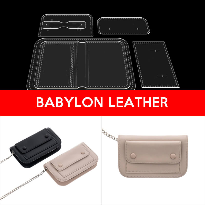 BABYLON™ Zipper Coin Purse and Key Card Holder Leather Pattern AAB - 408 - Babylon LeatherBabylon LeatherAAB-408-Kraft Board