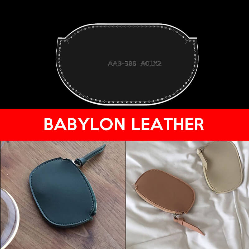 BABYLON™ Zipper Coin Purse Leathercraft Pattern AAB - 388 - Babylon LeatherBabylon LeatherAAB-388-Kraft Board
