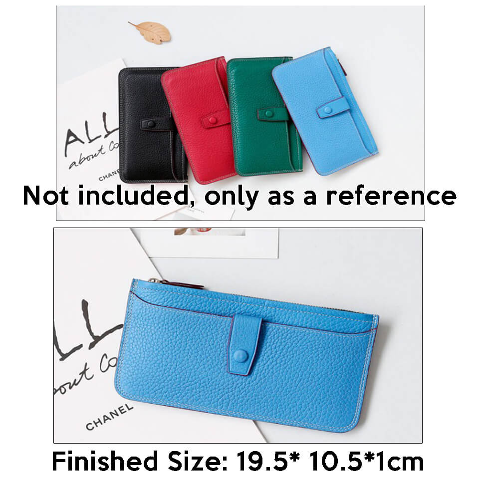 BABYLON™ Zipper Long Wallet Leather Gift Pattern JBX - 06 - Babylon LeatherBabylon LeatherJBX-06-Kraft Board