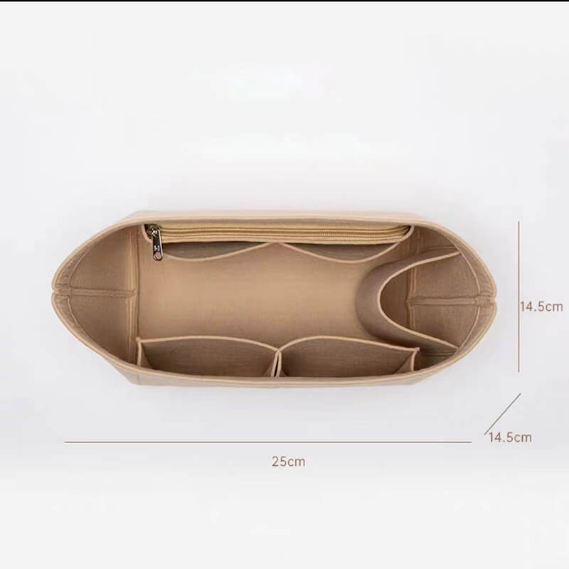 Bag Insert Organizer for Longchamp Energy-Style Bags Mini/S/M - Babylon LeatherBabylon LeatherQZ10-Khaki-Small