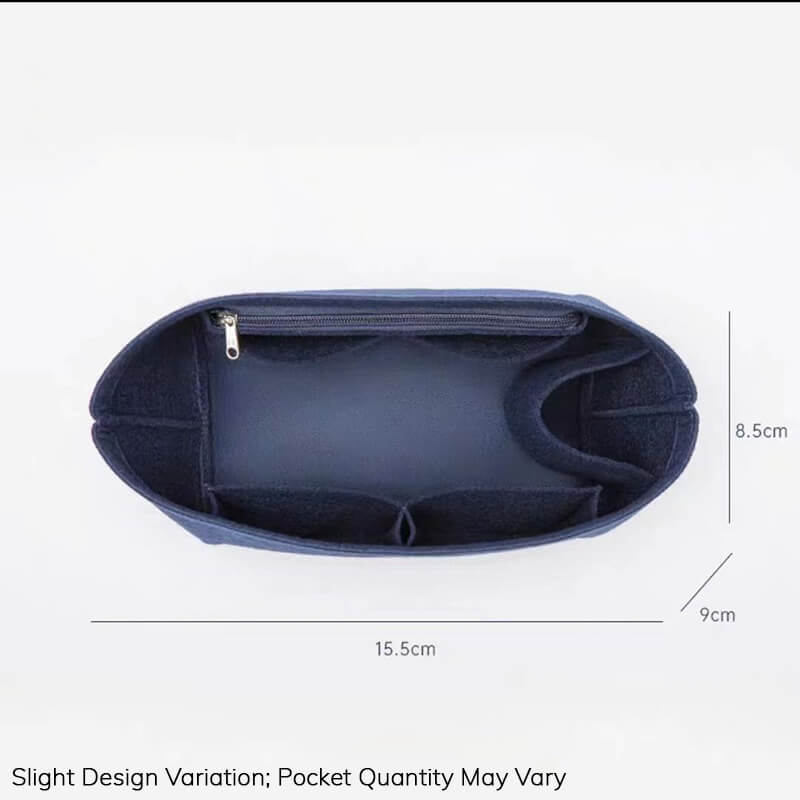 Bag Insert Organizer for Longchamp Energy-Style Bags Mini/S/M - Babylon LeatherBabylon LeatherQZ10-Navy Blue-Mini