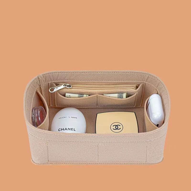 Bag Insert Organizer for LV Bella-Style Bucket Bags - Babylon LeatherBabylon LeatherQZ18-Khaki-With Lid