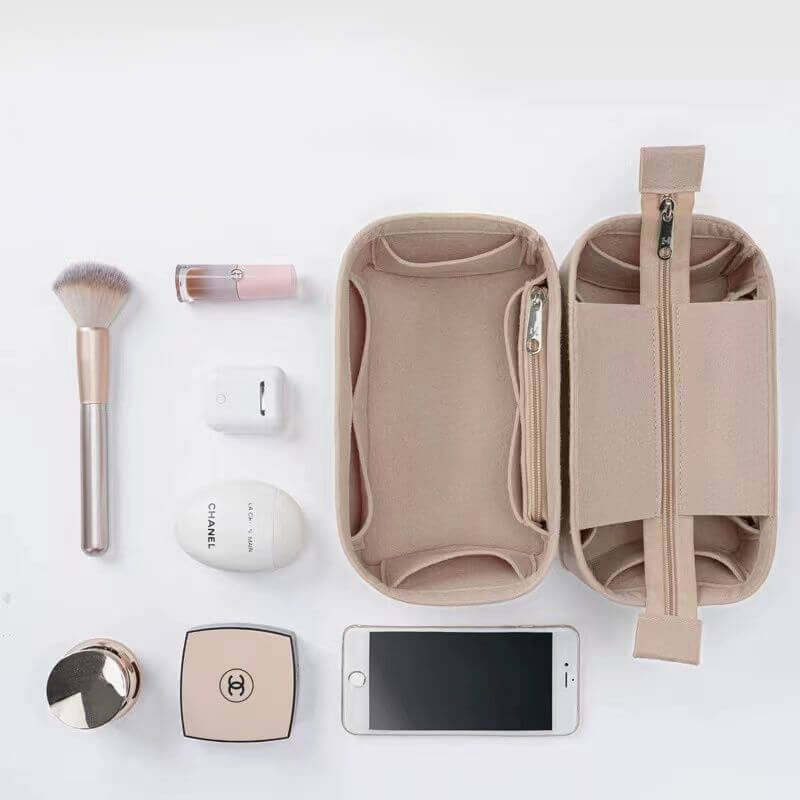 Bag Insert Organizer for LV Bella-Style Bucket Bags - Babylon LeatherBabylon LeatherQZ18-Khaki-With Lid
