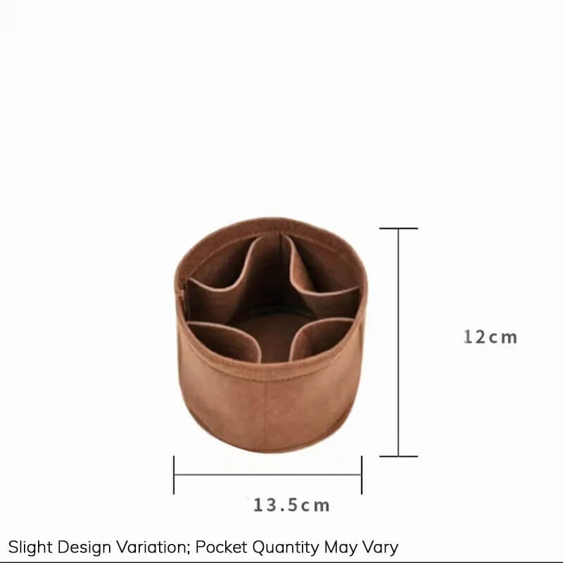 Bag Insert Organizer for LV Cannes-Style Cylinder Bags - Babylon LeatherBabylon LeatherQZ16-Coffee-Minimalist