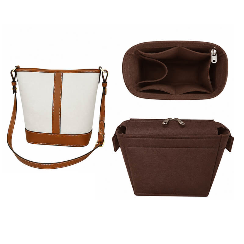 Bag Insert Organizer for MLB Bucket Bags - Babylon LeatherBabylon LeatherQZ17-Coffee-Anti-Theft
