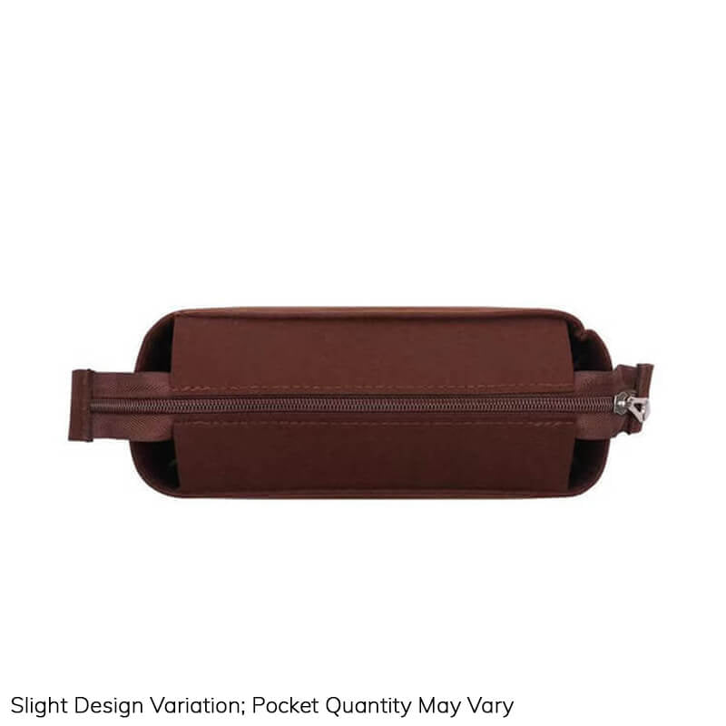 Bag Insert Organizer for NY Square Tote Bags - Babylon LeatherBabylon LeatherQZ21-Coffee-With Lid