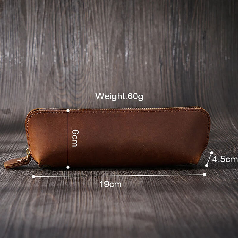 Zip Leather Pen Pouch – Babylon Leather