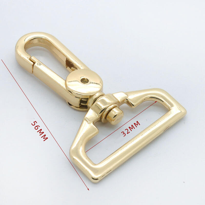 Wide Eye Swivel Snap Hook - Babylon Leather