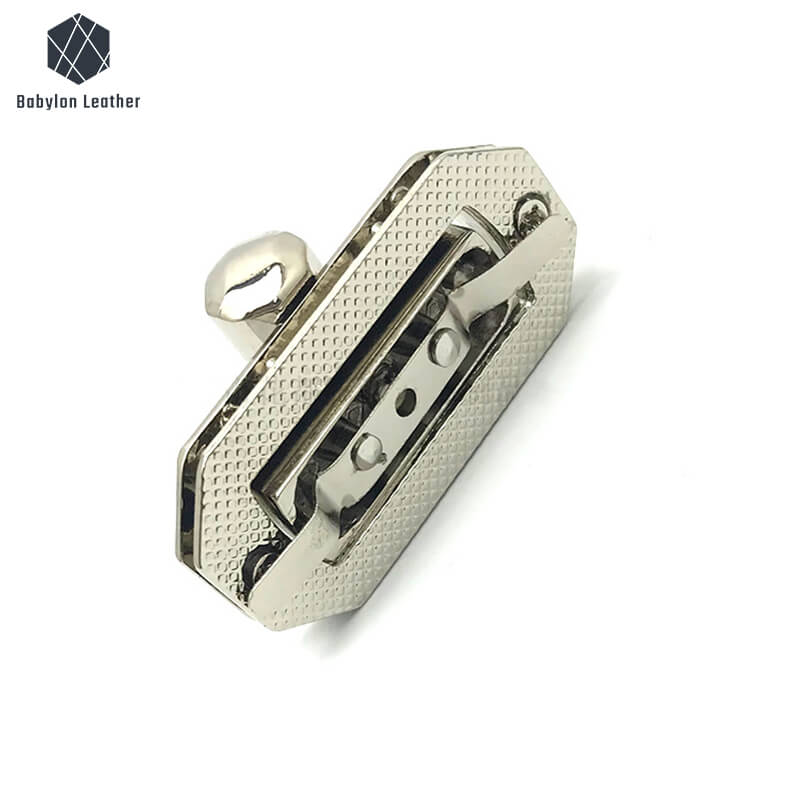 Rhombic Shaped Bag Front Flap Closure Lock Twist Lock