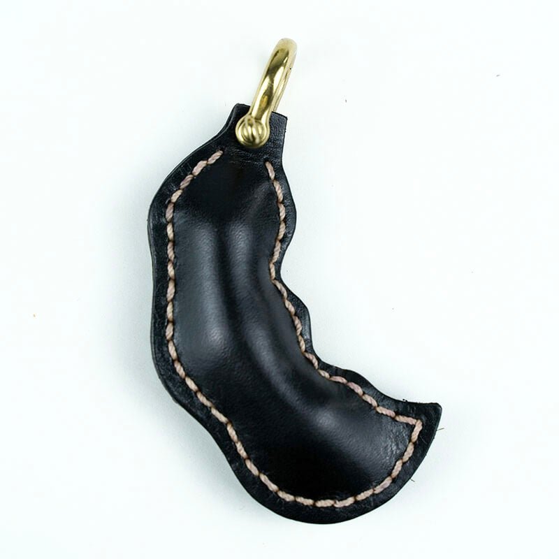 Bean Pod Leather Bag Charm – Babylon Leather - Babylon LeatherBabylon LeatherLL50-Black