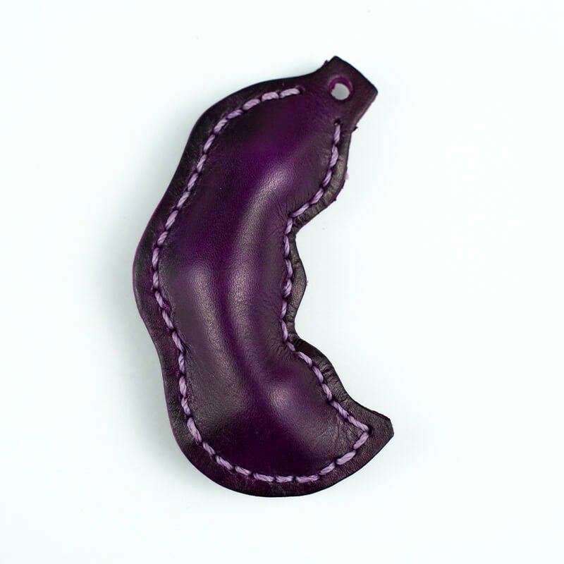 Bean Pod Leather Bag Charm – Babylon Leather - Babylon LeatherBabylon LeatherLL50-Purple