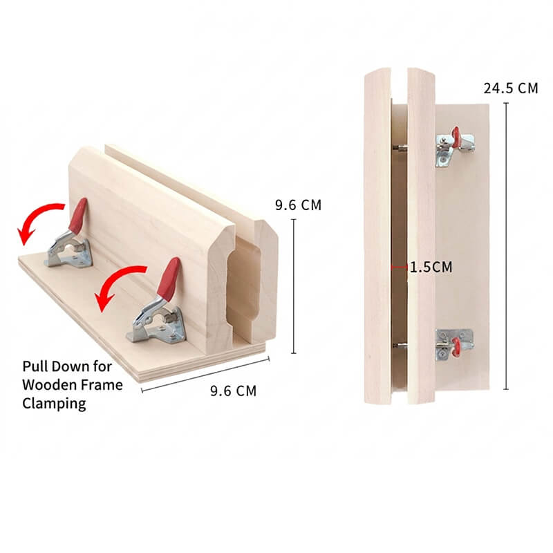 Beech Wood Leather Stitching Pony Clamp – Babylon Leather - Babylon LeatherBabylon LeatherPP08-Horizontal Stitching Pony