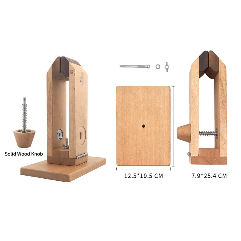 Beech Wood Leather Stitching Pony Clamp – Babylon Leather - Babylon LeatherBabylon LeatherPP08-Small Vertical Stitching Pony